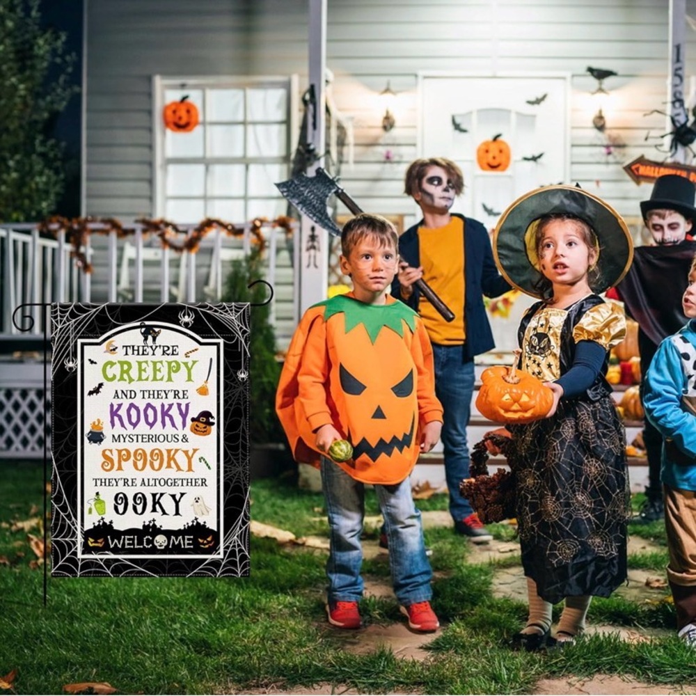 Halloween Welcome Flag - Picture 5 of 8